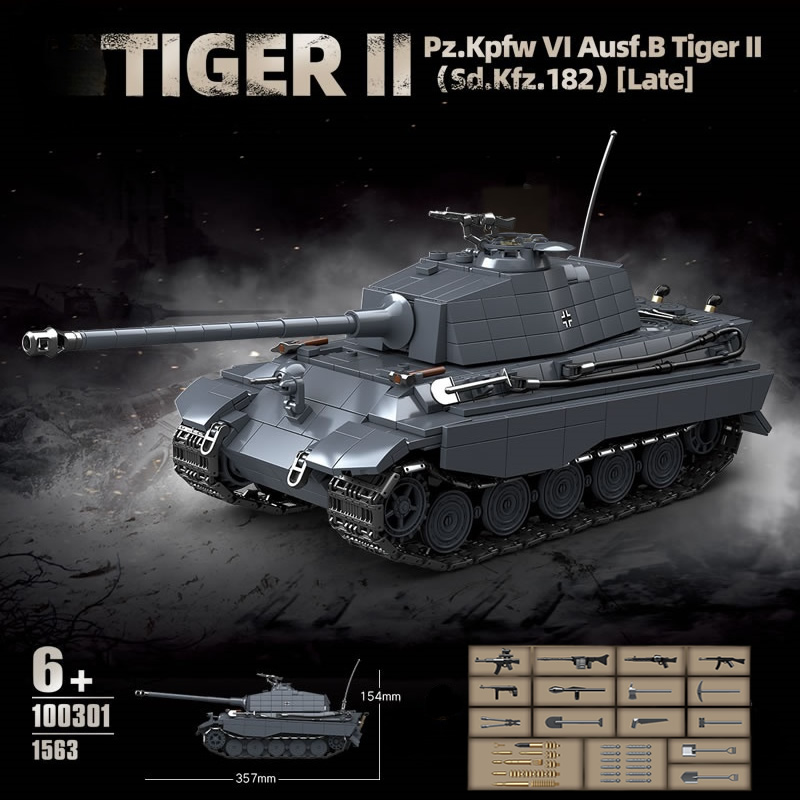 Lego Compatible Military Tank - WW2 militar el tanque pesado King