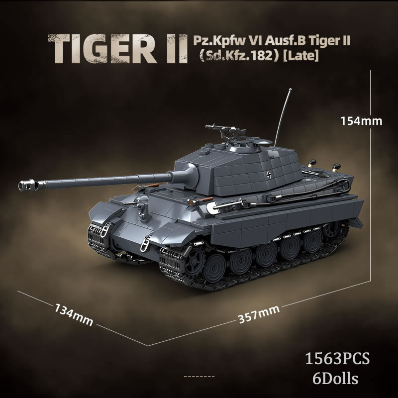 WW2 militar el tanque pesado K - Lego Compatible Military Tank reseña y precio
