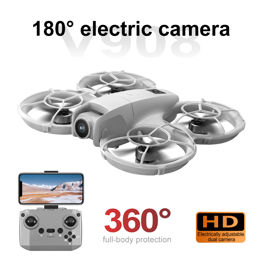 Dron RC Dual V908 Original con - Fpv Brushless Rc Drone 4K reseña y precio