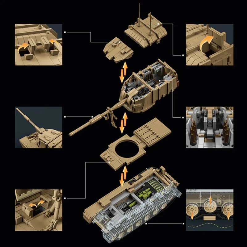 Bloques de Construcción del Ta - Lego Compatible Military Tank reseña y precio