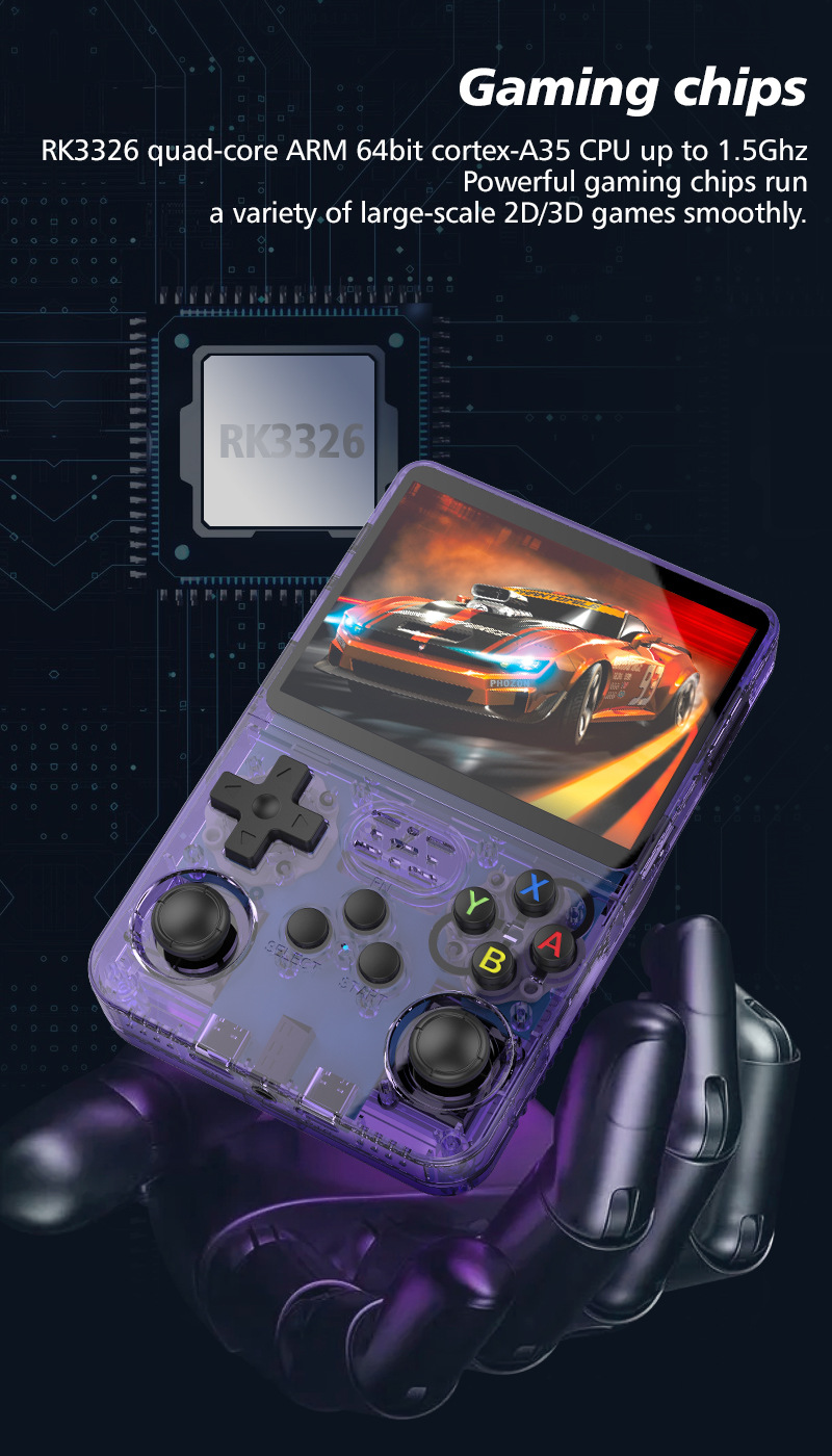 R36S reproductor de juegos por - Retro Handheld Game Console R36S reseña y precio
